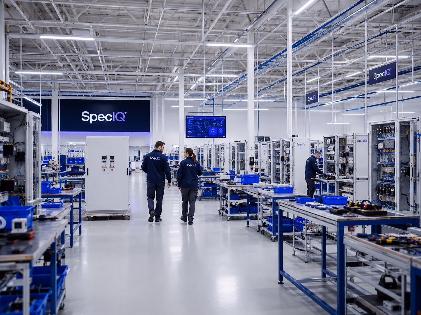 SpecIQ shop floor — control panels in production